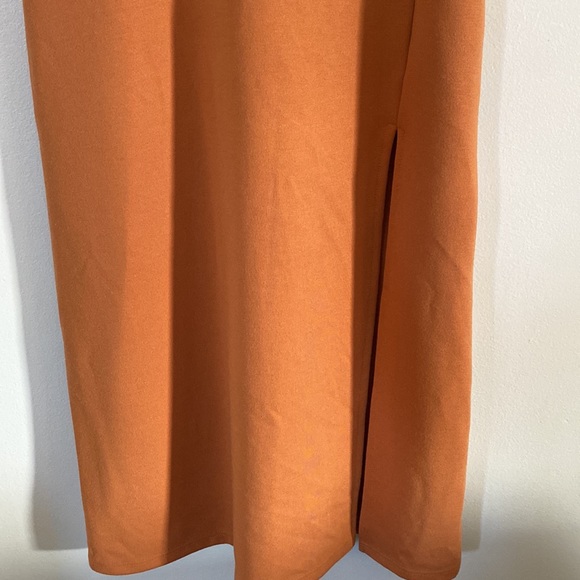 LeithScoop Neck Sleeveless Midi Dress Size XXS NWT Tan Adobe Color - Picture 6 of 12